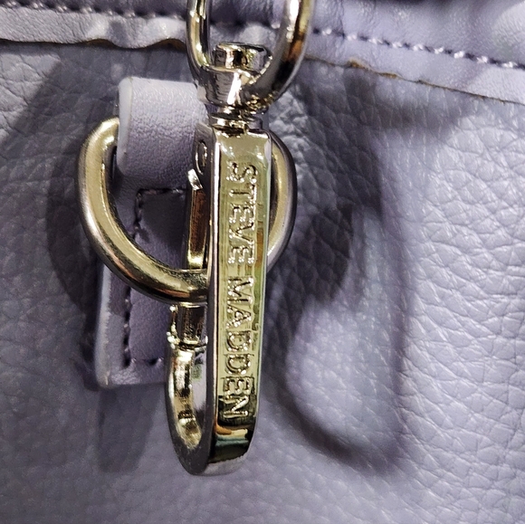 *NWT* STEVE MADDEN | Bwebber Satchel & Crossbody Bag | Light Lilac - Picture 9 of 16